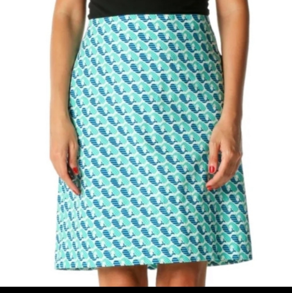 NWOT talbots whale print skirt size 10